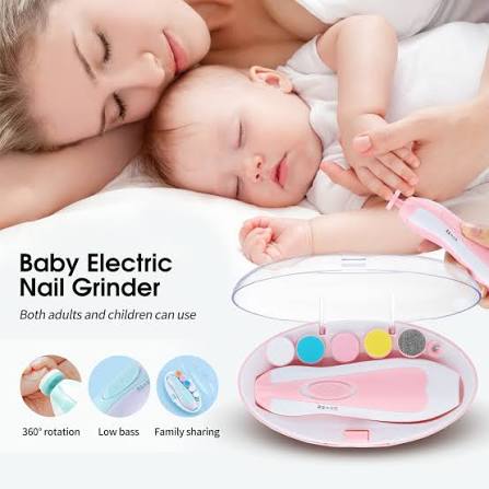 Baby Nail Trimmer Electric – Gentle Baby Nail File and Clipper Kit for Newborns, Infants and Toddlers