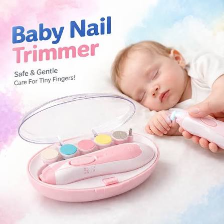 Baby Nail Trimmer Electric – Gentle Baby Nail File and Clipper Kit for Newborns, Infants and Toddlers